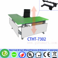 CTHT-7302 Hot sale 3 legs manual crank height adjustable office desks with modesty panel